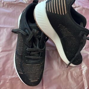 Skechers Black and Gold BOBS Sneakers